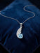 Silver Orsel Sky Blue Pendant with Chain