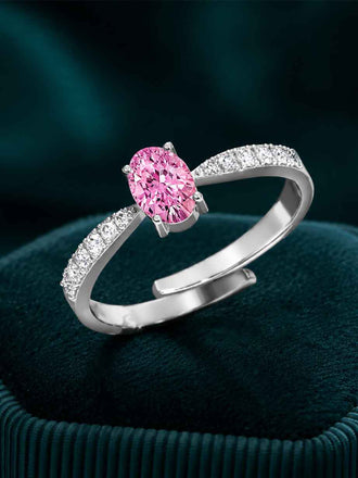 Silver Cascais Solitaire Ring