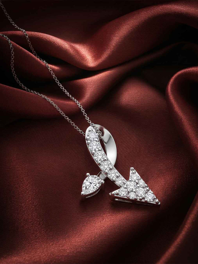 Silver Fonda Pendant with Chain
