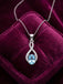 Silver Elda Sky Blue Pendant with Chain