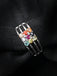 Silver Natural Certified Navratna Stone Nine Planets Ring for Men and Boys