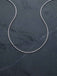 Silver Zelina Box Chain Necklace in 18 inches