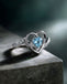 Silver Olesya Heart Finger Ring