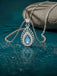 Silver Freni Sky Blue Pendant with Chain