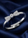 Silver Parma Bow Tie Ring