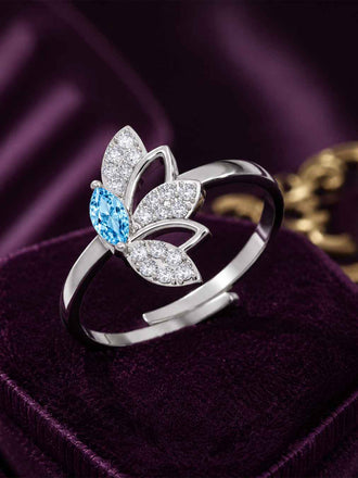 Silver Santorini Butterfly Ring