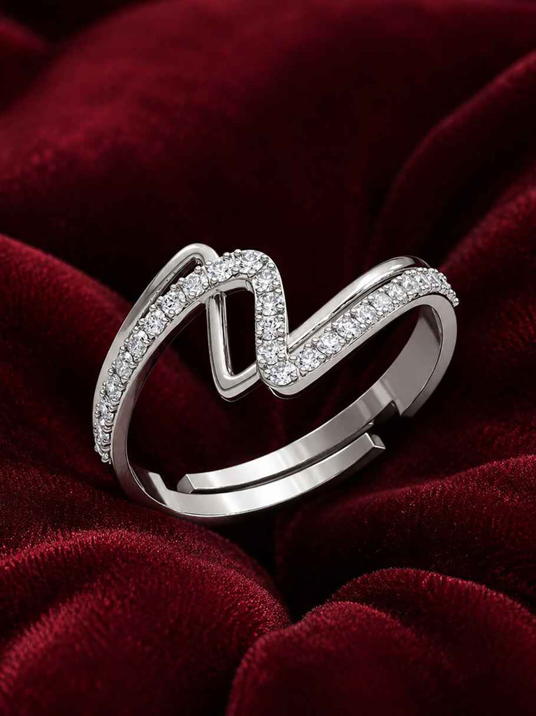 Silver Genoa Wave Ring