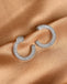 Silver Front Back Earrings