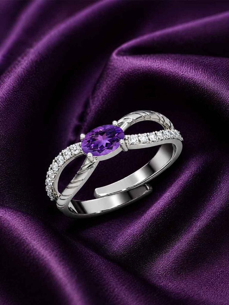 Silver Granada Infinity Ring