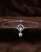 Silver Dante Pearl Adjustable Chain Bracelet