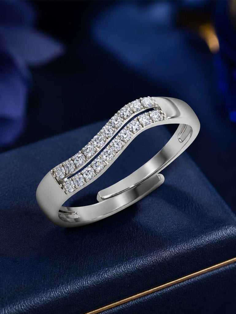Silver Cannes Wave Ring