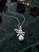 Silver Mirella Pearl Pendant with Chain