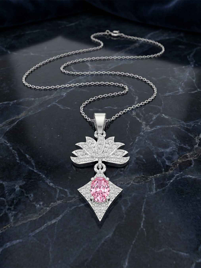 Silver Alessia Pendant with Chain