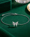 Silver Fia Butterfly Adjustable Chain Bracelet