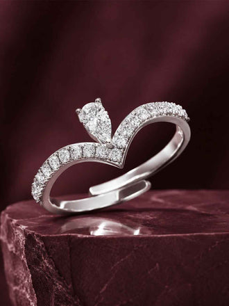 Silver Venice Wishbone Ring