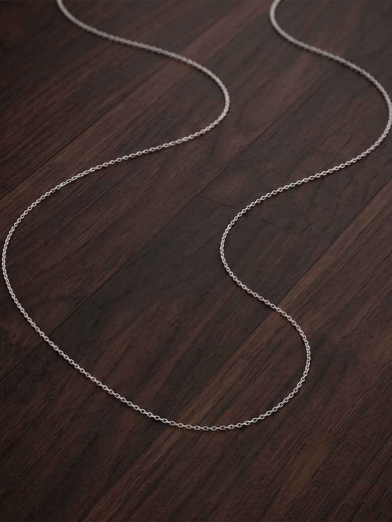 Silver Celeste Link Chain Necklace in 18 inches