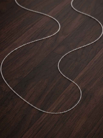 Silver Celeste Link Chain Necklace in 18 inches