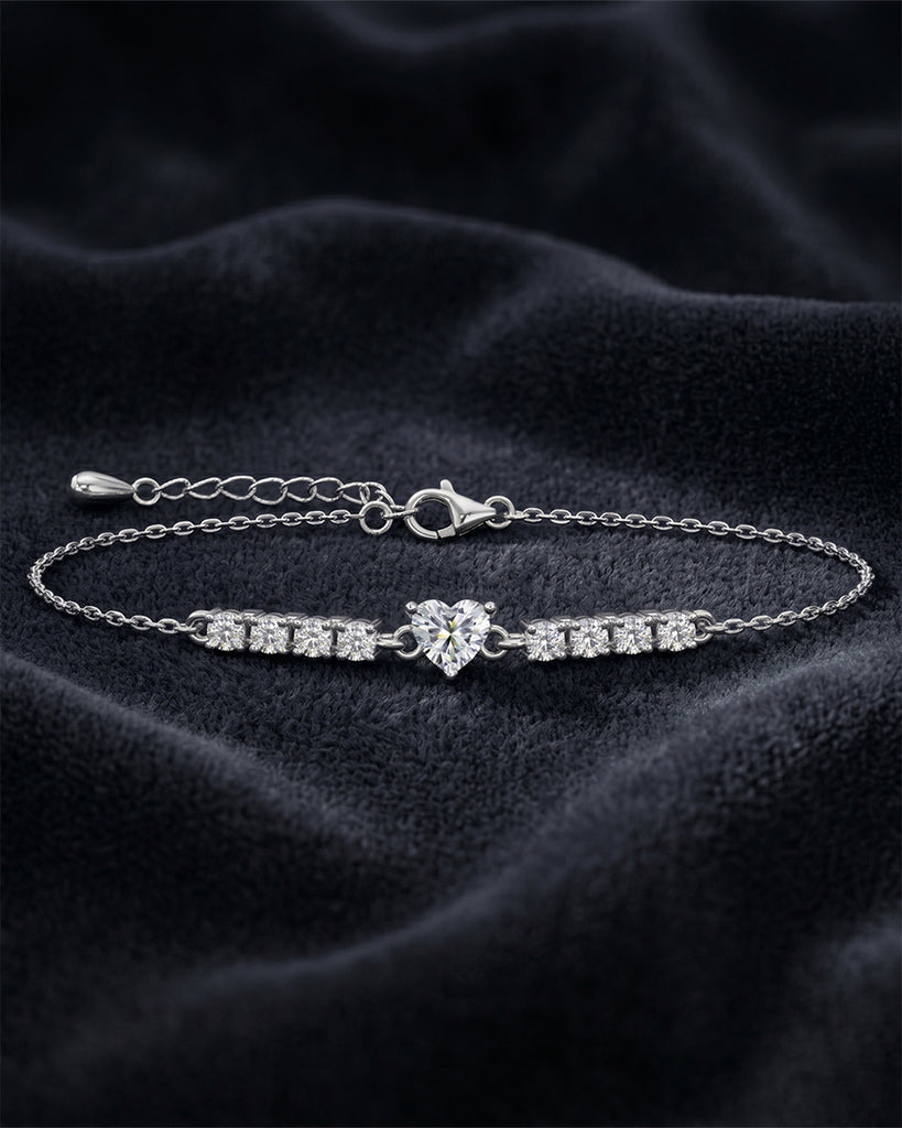 Silver Claire Adjustable Chain Bracelet
