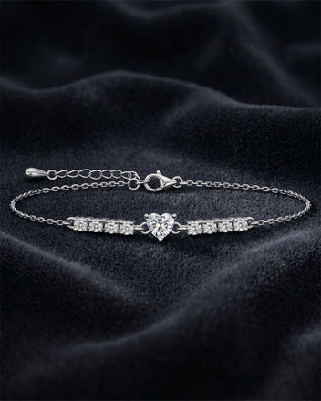 Silver Claire Adjustable Chain Bracelet