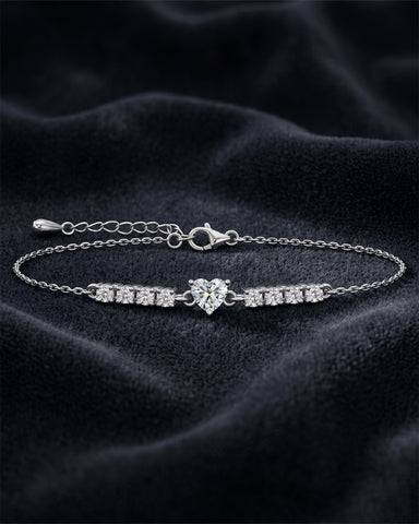 Silver Claire Adjustable Chain Bracelet