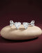 Silver Claire Heart Stud Earrings