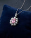 Silver Cielo Pink Pendant with Chain