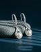 Silver Etoile Pearl Drop Earrings