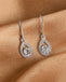 Silver Luna Drop Earrings