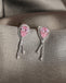 Silver Rosa Earrings