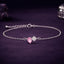 Silver Toi et Moi Solitaire Bracelet