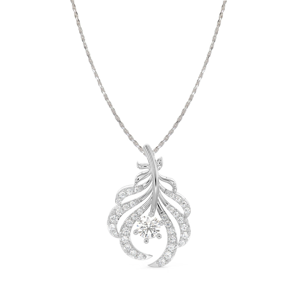 CLARA 925 Sterling Silver Nusa Pendant Chain Necklace 