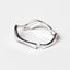 CLARA Pure 925 Sterling Silver Wave Finger Ring 