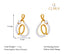 CLARA 925 Sterling Silver Flavia Earrings with Screw Back 