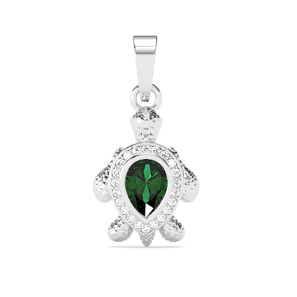 Silver Lucky Tortoise TurtleMen Pendant Necklace with Chain or without Chain