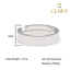 CLARA Real 925 Sterling Silver Hero Band Ring 