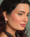 Silver Pink Butterfly Drop Earrings