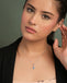 Silver Nilda Sky Blue Pendant with Chain