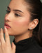 Silver Claire Heart Stud Earrings