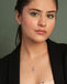 Silver Cielo Pink Pendant with Chain