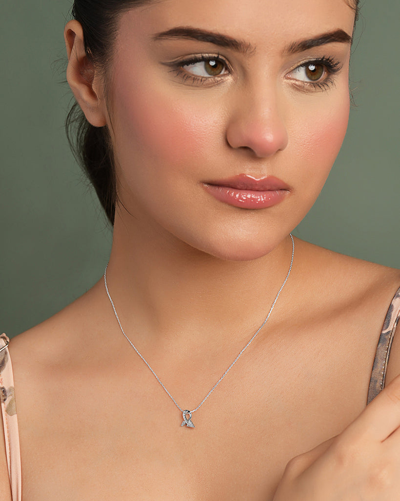 Silver Fonda Pendant with Chain