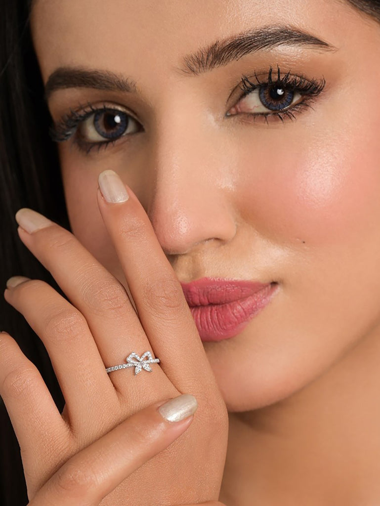 Silver Lucca Bow Ring