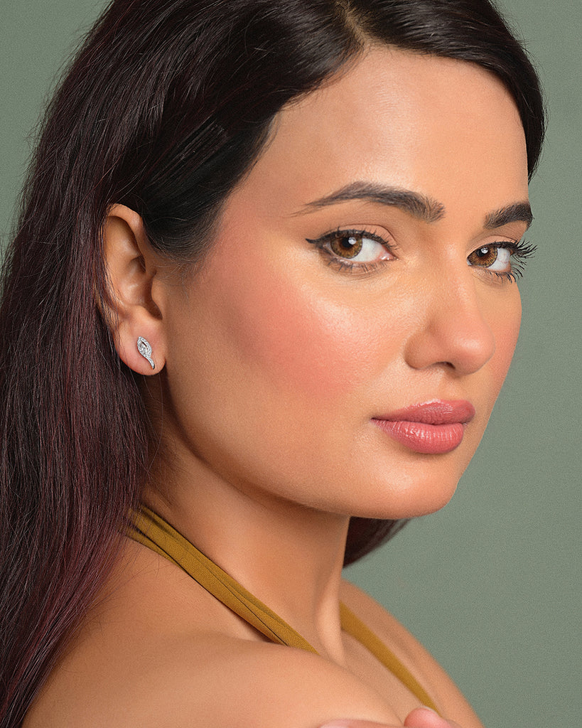 Silver Vanna Stud Earrings