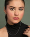 Silver Zelina Box Chain Necklace in 18 inches
