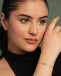 Silver Bianca Solitaire Adjustable Chain Bracelet