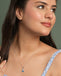 Silver Orsel Sky Blue Pendant with Chain