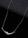CLARA 925 Sterling Silver Rhodium Plated Isla Mangalsutra Chain Pendant