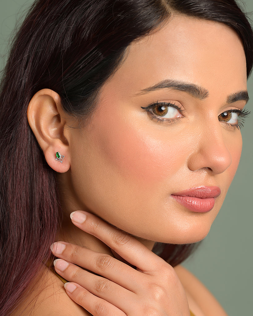 Silver Tosca Stud Earrings