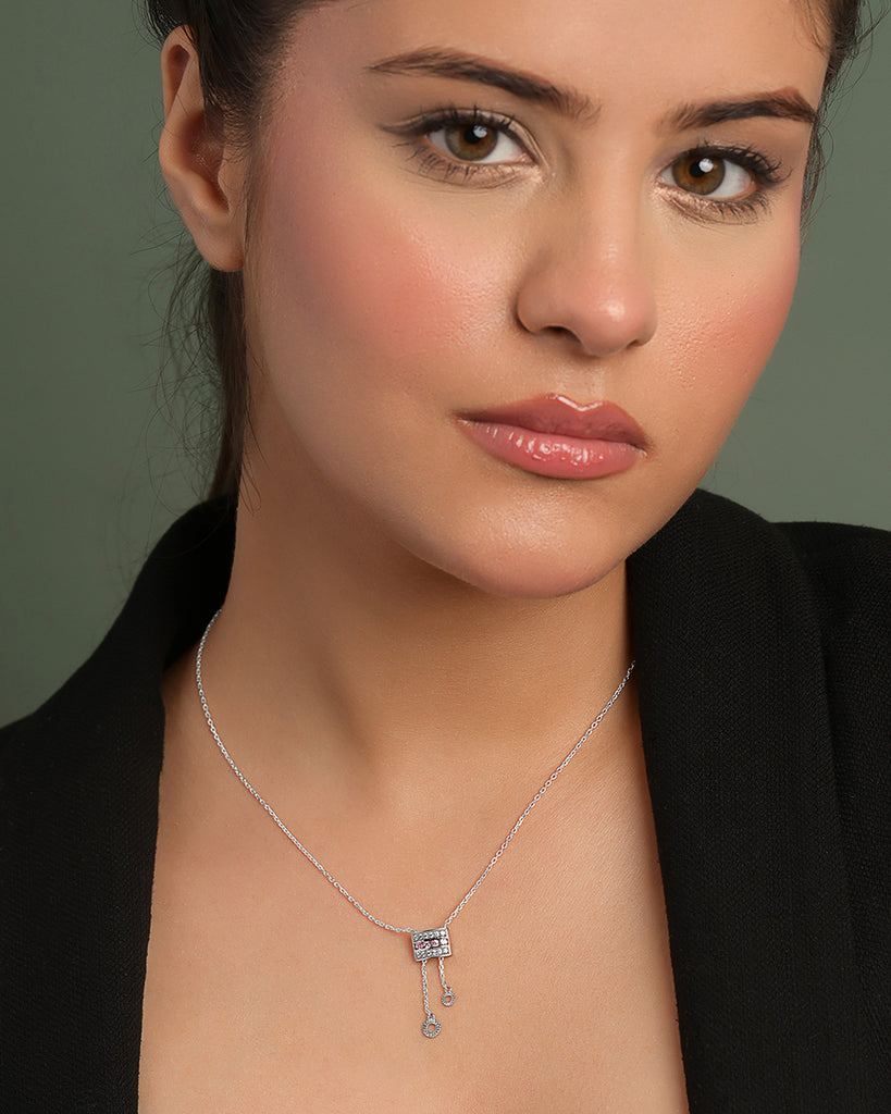 Silver Merola Pendant with Chain