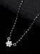 CLARA 925 Sterling Silver Rhodium Plated Star Pendant Earring Necklace Set with Chain Gift for Women and Girls