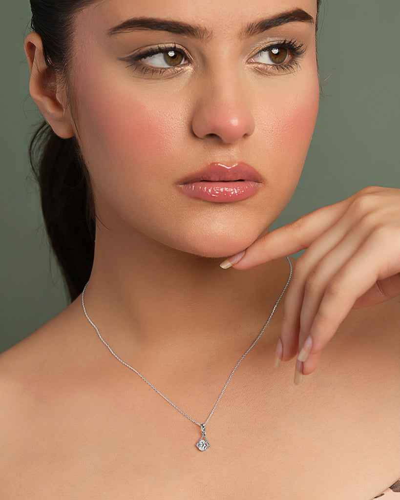 Silver Nicola Pendant with Chain